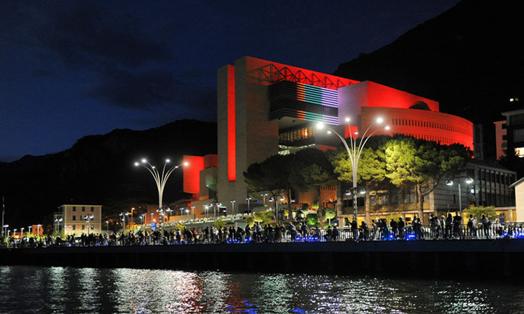 Casino di Campione ночью