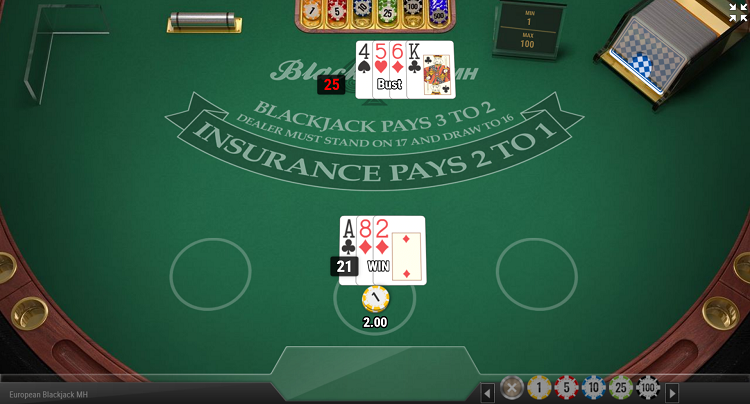 Победа в блэкджеке