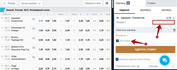 Увеличение ставочного лимита