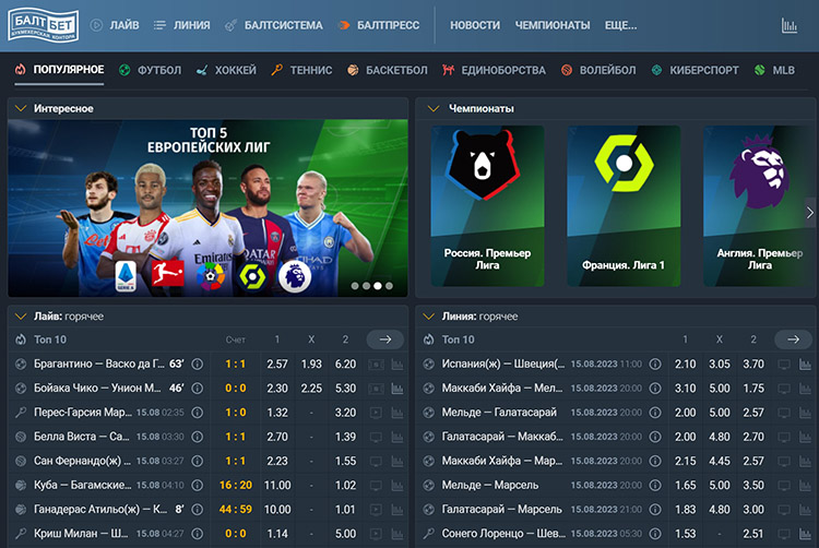 Главная страница