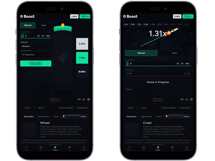 Интерфейс быстрых игр