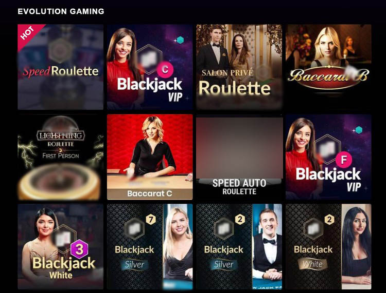 Настольные развлечения от Evolution Gaming