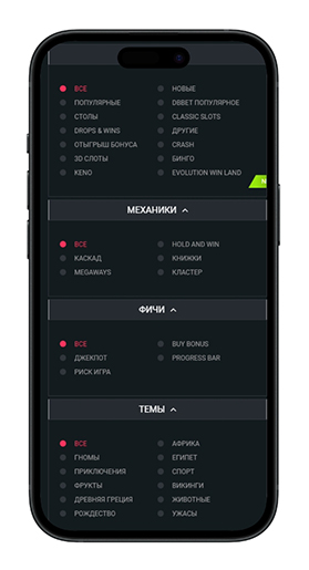 Виды слотов в DBbet