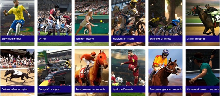 Виды спорта в виртуальном формате