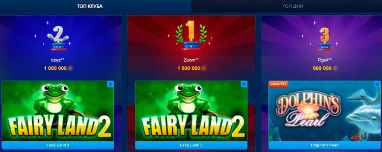 Максимальные выигрыши пользователей