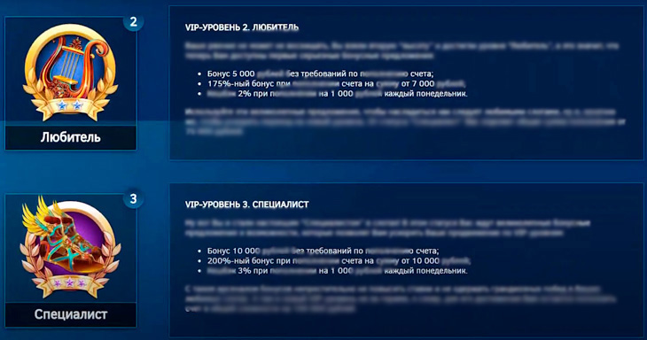 Что дают уровни VIP-программы