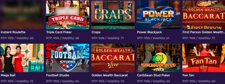 Трансляции с реальными дилерами