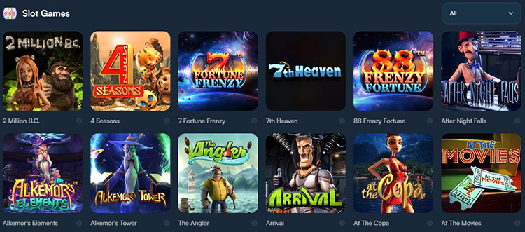 Раздел со слотами