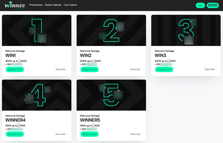 Спецпредложения для новых игроков