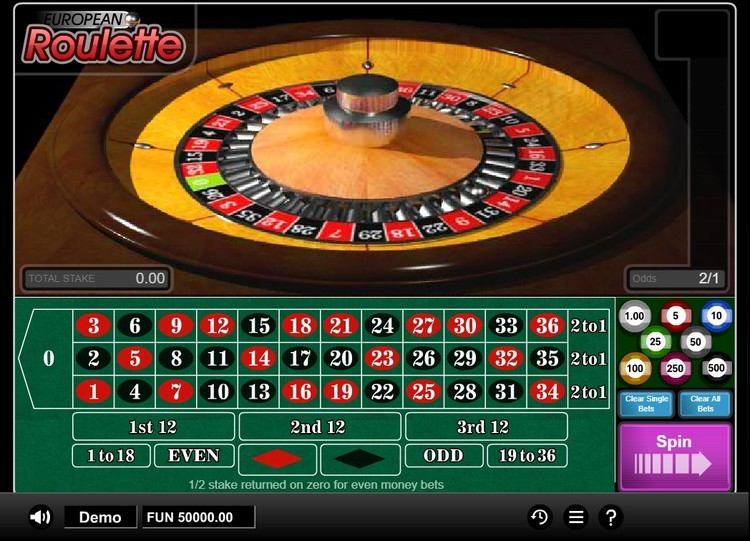 Интерфейс рулетки