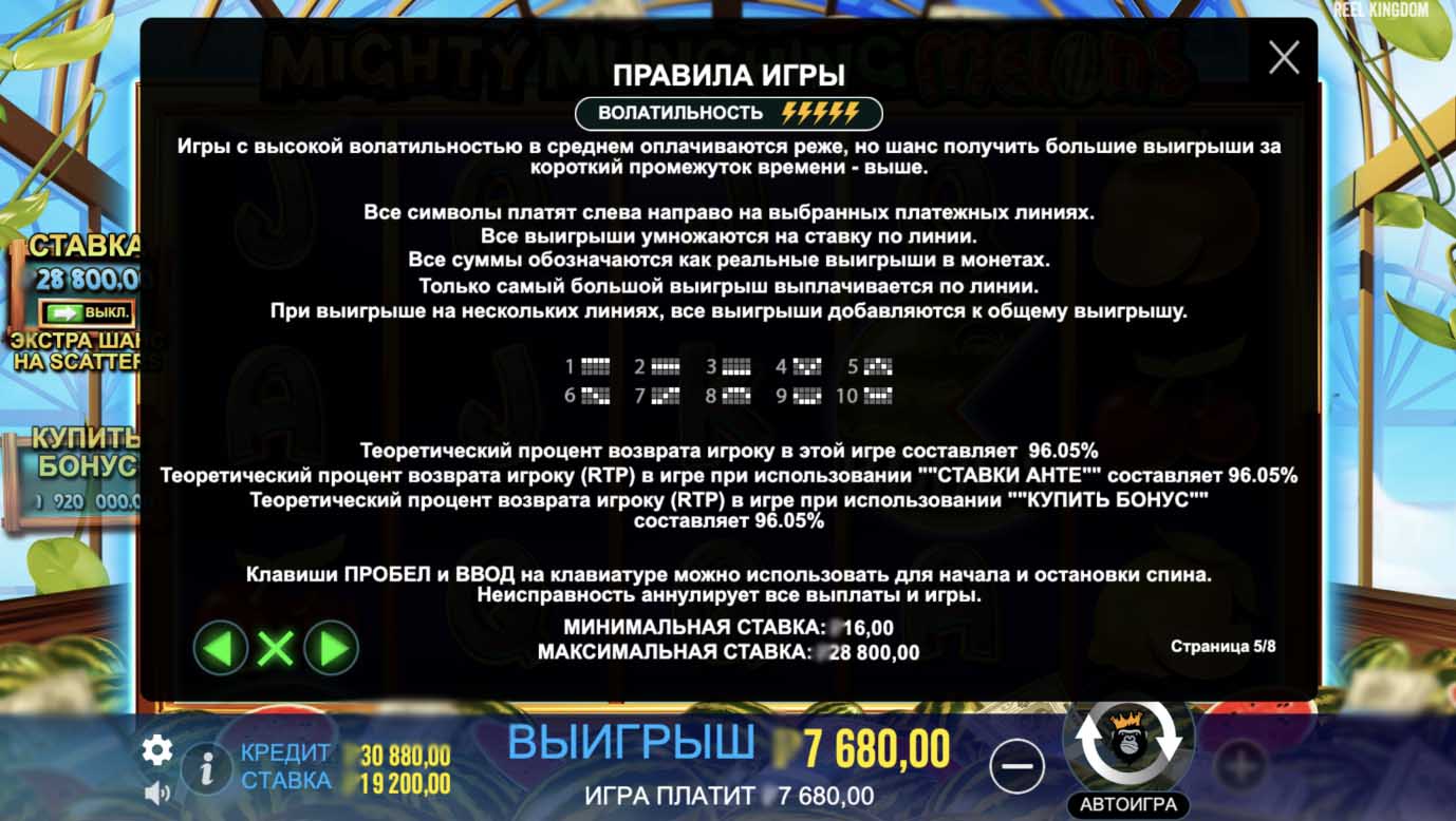 Линии выплат