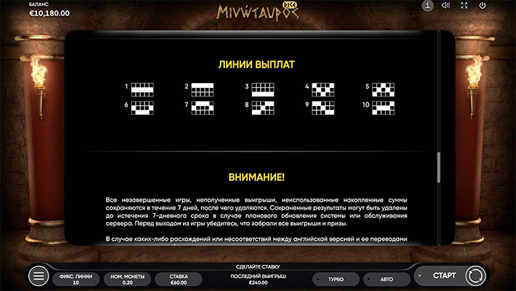 Линии ставок