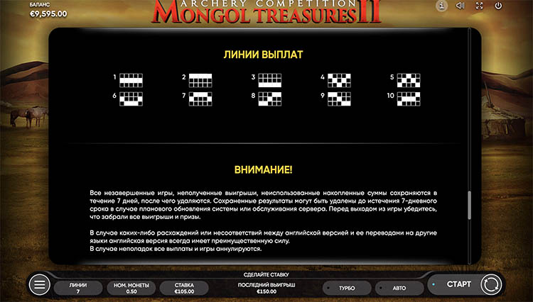 Линии ставок