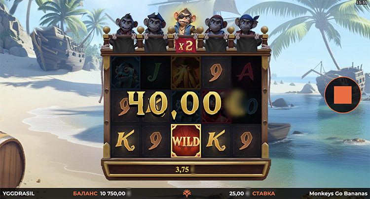 Выигрыш в слоте