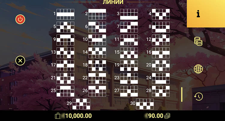 Линии выплат