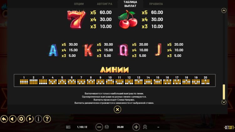 Линии ставок