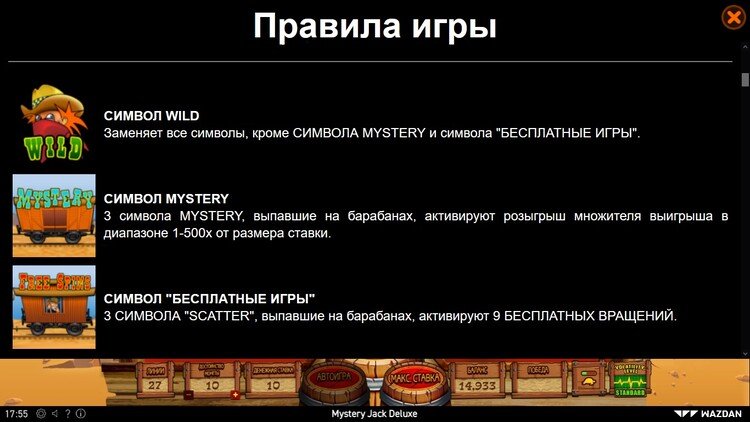 Игровые символы слота