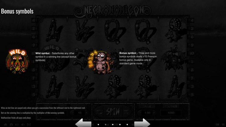 Игровые символы слота