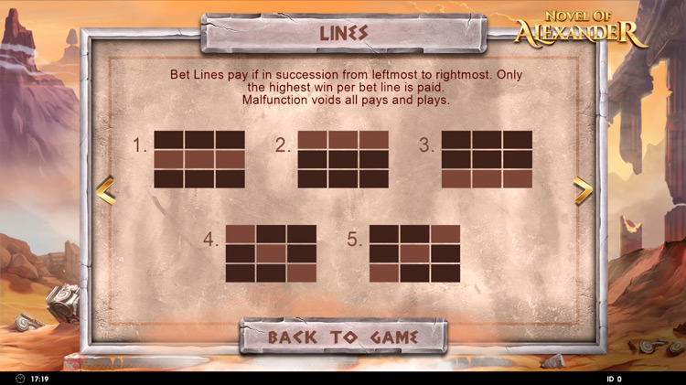 Линии выплат