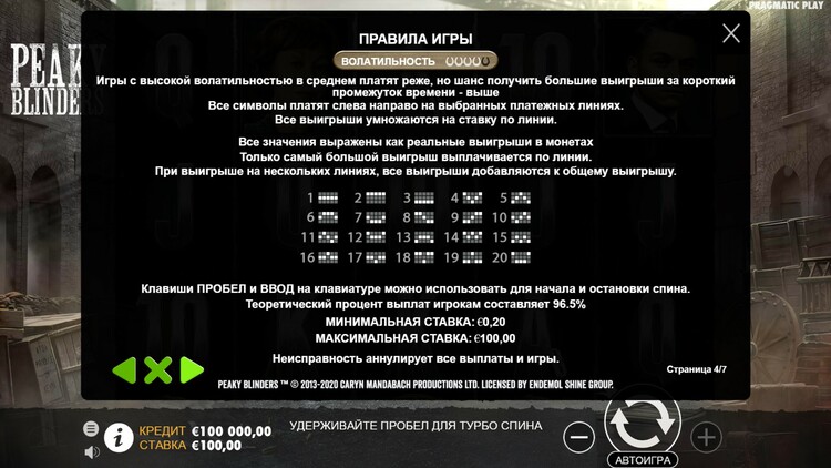 Линии ставок