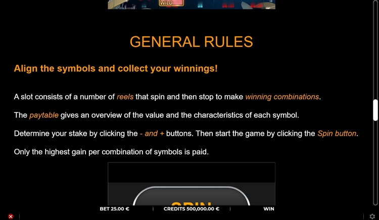 Правила видеослота