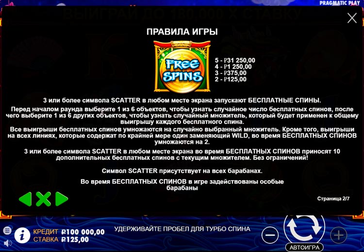 Бесплатные вращения