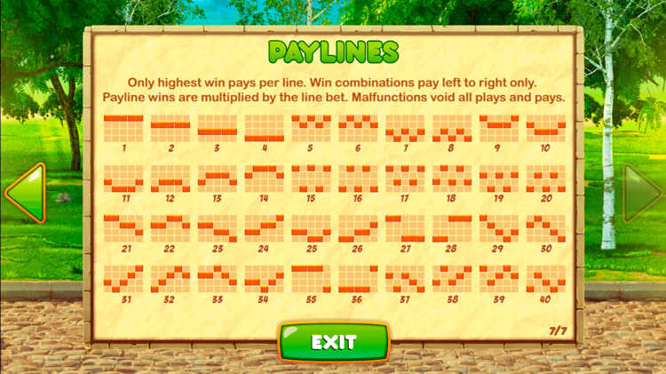 Линии выплат