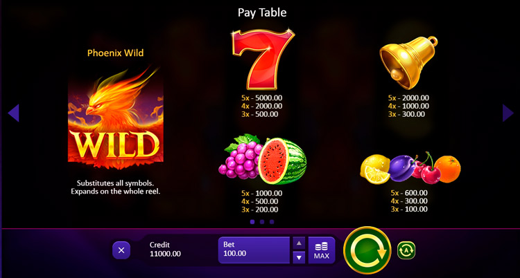 Игровые символы слота