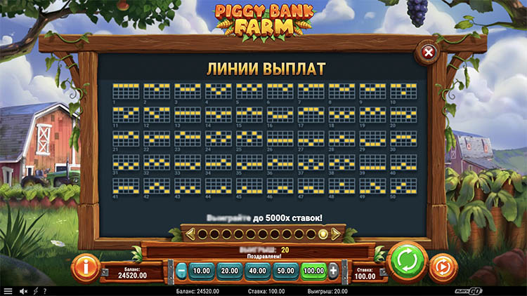 Линии выплат