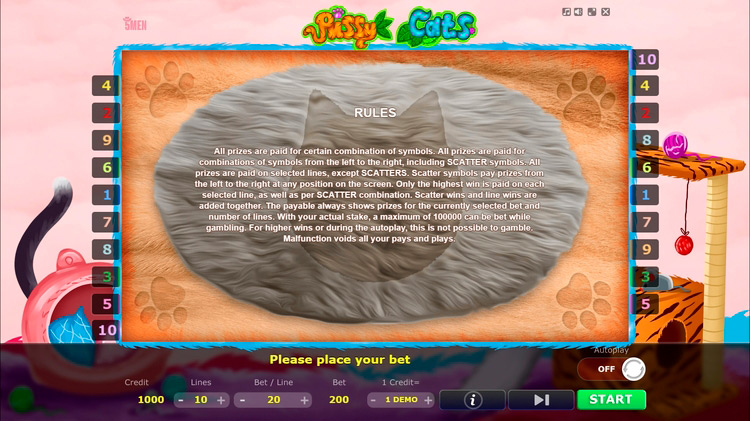 Правила видеослота