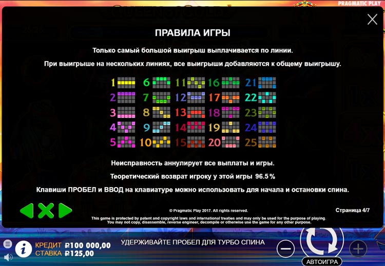 Линии выплат