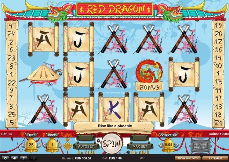 Интерфейс слота