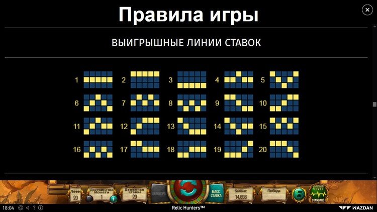 Линии выплат