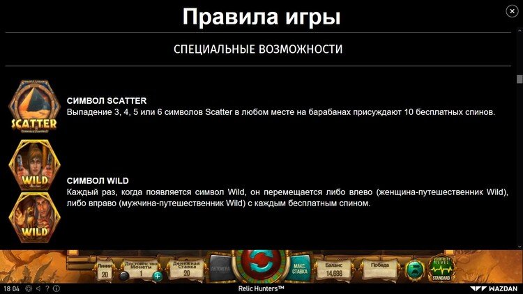 Игровые символы слота