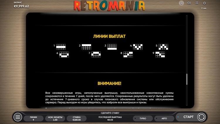 Линии ставок