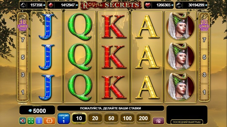 Интерфейс слота