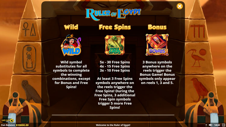 Игровые символы слота