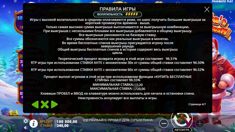 Правила видеослота