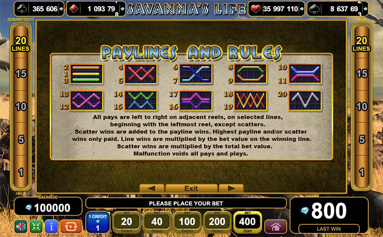 Линии ставок