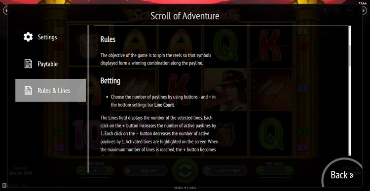 Правила видеослота