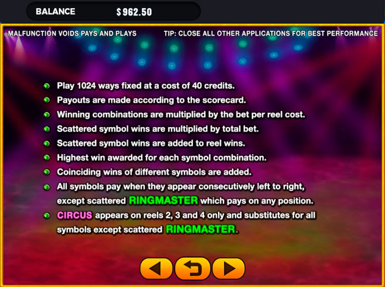 Правила видеослота