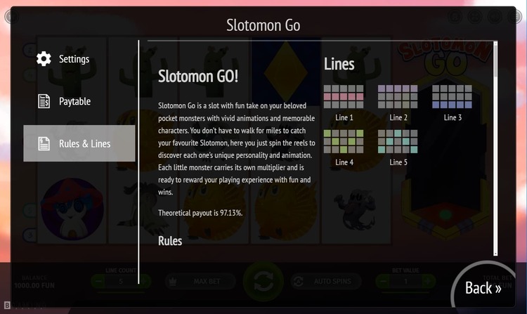 Линии выплат