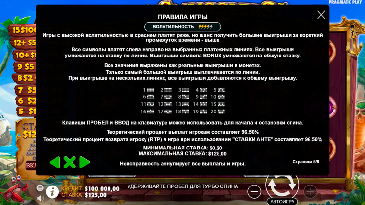 Линии ставок