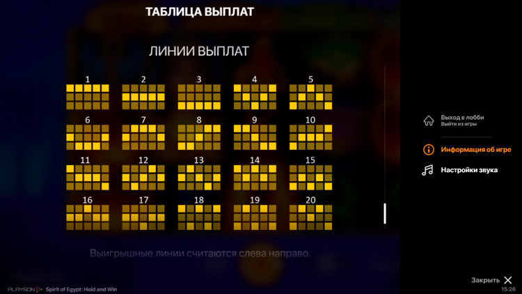 Линии ставок