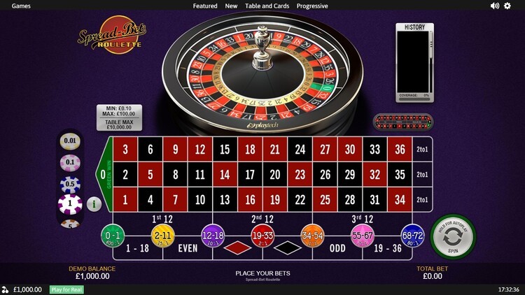 Интерфейс рулетки