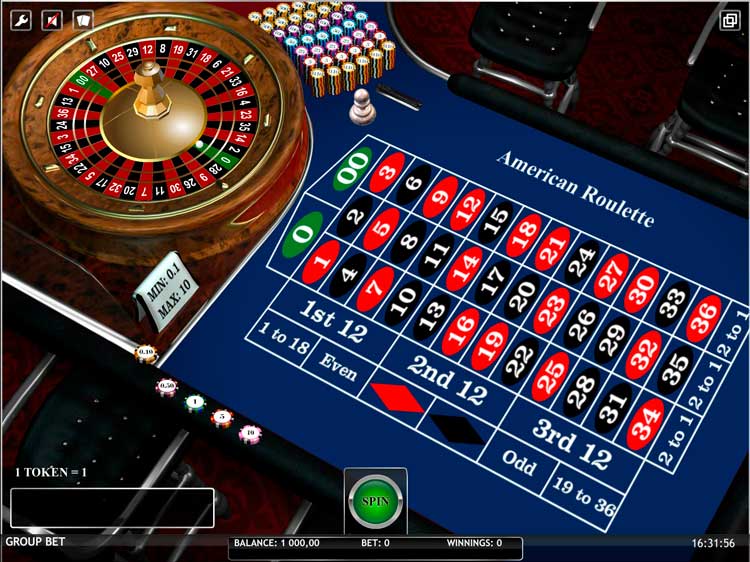 Игровое поле рулетки