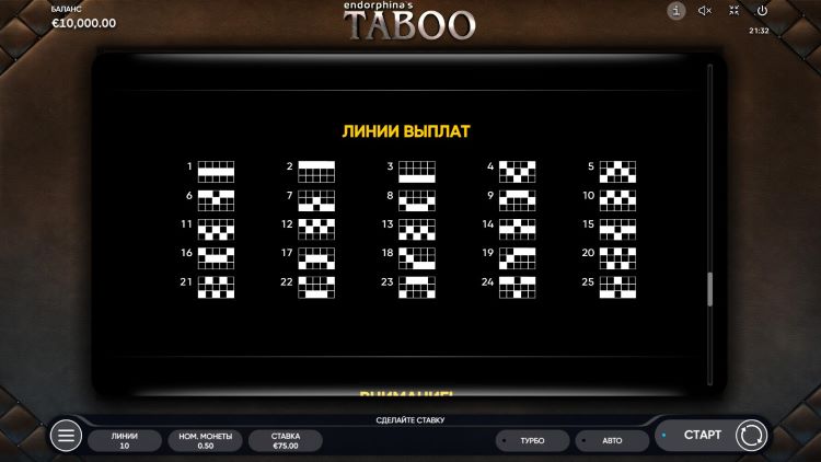 Линии ставок