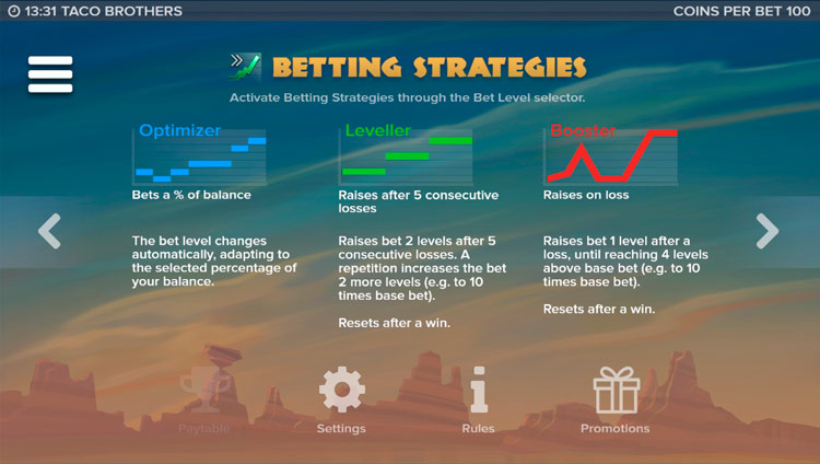 Настройки игрового автомата