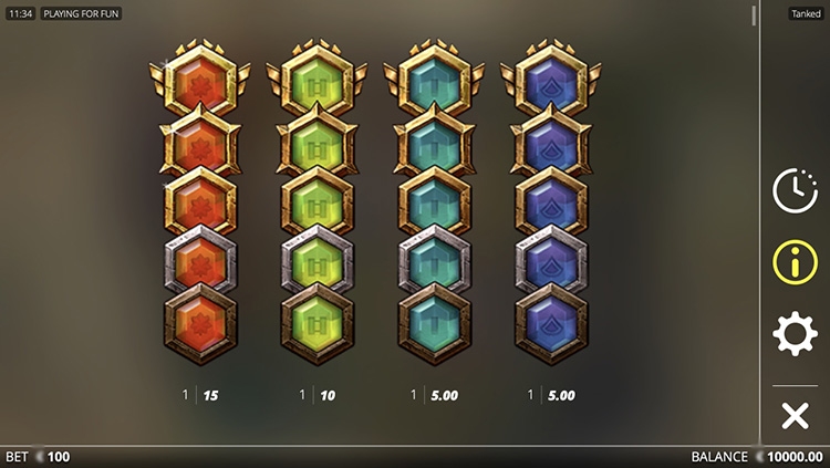 Игровые символы слота