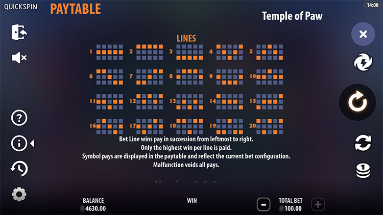 Линии выплат